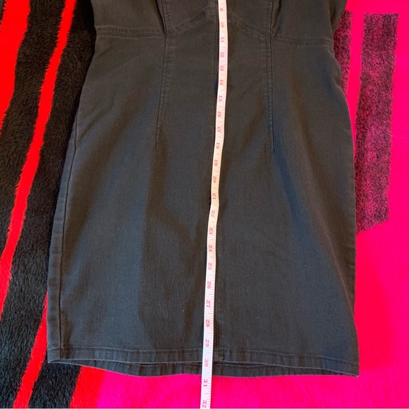 free people black denim dress - Picture 6 of 8